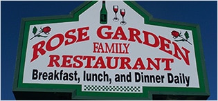 Illuminated Signs - Rose Garden Family Restaurant