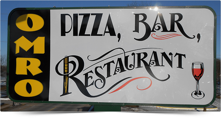 Illuminated Sign - Omro Pizza, Bar & Restaurant