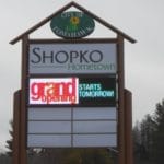 LED Sign Shopko Hometown Plaza - Tomahawk, Wisconsin